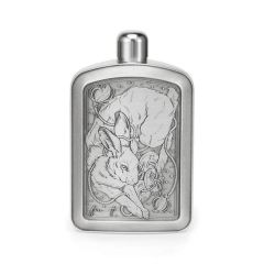 Royal Selangor Fin T Hare Hip Flask (15cl) (LE) - New
