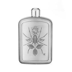Royal Selangor Vu Noir Spider Hip Flask (15cl) (LE) - New