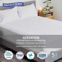 Protect-A-Bed Sensation Bamboo Jacquard Waterproof Mattress Protector