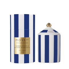 Moss St. Fragrances Sandalwood & Spiced Mandarin - Large Ceramic Candle 360g