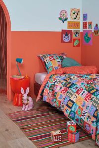 Oilily Party Blocks Cotton Quilt Cover Set