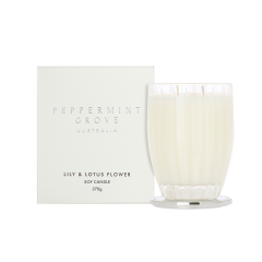 Peppermint Grove Australia Lily & Lotus Flower - Large Soy Candle 370g