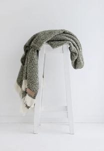 Masterweave Windermere Wool Twill Throw-Moss