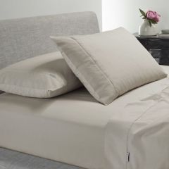 Bianca Heston 300 Thread Count Cotton Percale Sheet Sets Stone