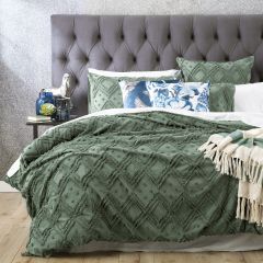 Medallion cotton Vintage washed Tufted Quilt Cover set European P/Case
