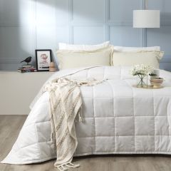 Ddecor Home Checks 500 TC Cotton Jacquard Comforter Set Bed