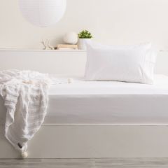 Park Avenue 500 Thread Count Bamboo Cotton Fitted Sheet Combo White