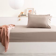 Park Avenue 500 Thread Count Bamboo Cotton Fitted Sheet Combo Pewter