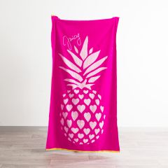 Renee Taylor Jacquard Velour Large Beach Towel 100 x 180 cms Hearts
