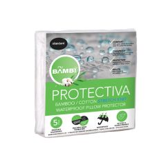 Bambi Protectiva Cotton/Bamboo Waterproof Pillow Protector – Stretch Knit