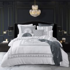 Davinci Massimo Quilt Cover Set Silver