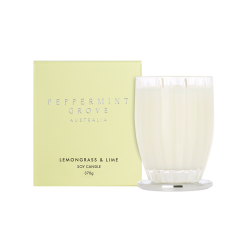 Peppermint Grove Australia Lemongrass & Lime - Large Soy Candle 370g