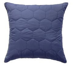 Bianca Vivid Coordinates Moonlight Blue Quilted European Pillowcase