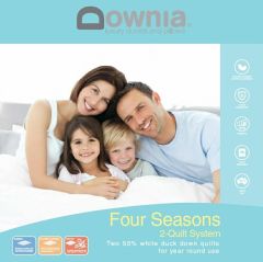 Downia FOUR SEASONS 50% White Duck Down & Feather Duvet