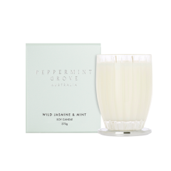 Peppermint Grove Australia Wild Jasmine & Mint - Large Soy Candle 370g