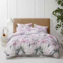 Logan and Mason Platinum Amity  Quilt Cover Set Dusk
