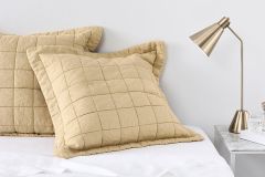 Sheridan Abbotson Belgian Linen Tailored European Pillow Sham Honey