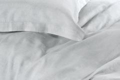 Sheridan Abbotson Belgian Linen Standard Pillowcase Pair Silver