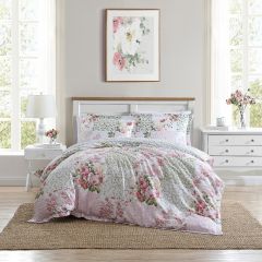 Laura Ashley Ailyn Quilt Cover Set-Rose