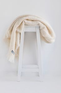Masterweave Windermere Alpaca Throw Rug Blanket - Cream