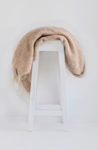 Masterweave Windermere Alpaca Knee Wrap Throw Blanket - Sand