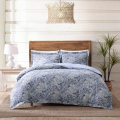 Tommy Bahama Bahamian Printed Quilt Cover Set Blue