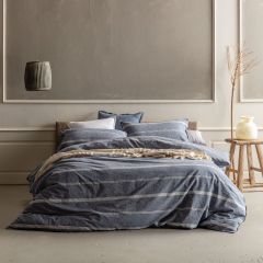 KAS Balmoral Quilt Cover Set Navy