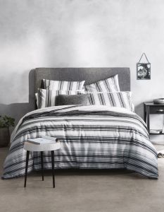 Sheridan Bayfield Reversible Quilt Cover Set Carbon