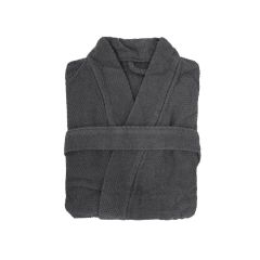 Bambury Angove Turkish Cotton Robe - Charcoal