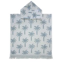 Bambury Kids Palm Poncho Hooded Beach Towels|Quick Drying-Surf