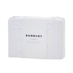 Bambury Cotton Sheet Set White Split King