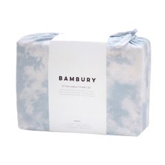 Bambury Nimbus Tie-Dyed Pattern Flannelette Sheet Set