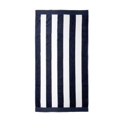 Bambury Classic Stripe Beach Towel - Navy