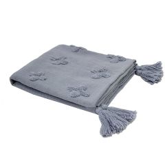 Bambury Ada Steel Blue Throw Rug|Cushion