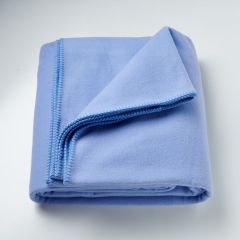 Creswick Fine Merino Wool Blanket Light Blue