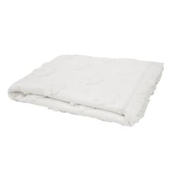 Bambury Everlasting Throw  Rug - White