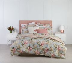 Logan and Mason Platinum Hazelwood Quilt Cover Set Green