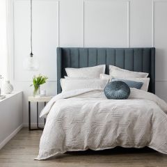 Private Collection Bree Quilt Cover Set Silver