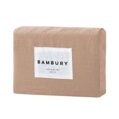 Bambury French Linen Sheet Set Tea Rose Queen