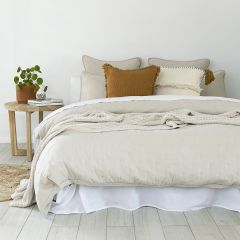 Bambury Willare Quilt Cover Set - Pebble
