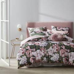 Logan and Mason Platinum Camilla Quilt Cover Set Olive