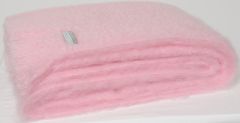 Masterweave Windermere Mohair Throw Rug-Candy Floss