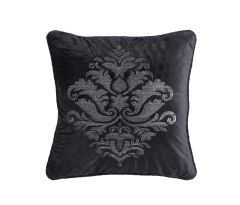 Davinci Chamonix Embroidered Square Cushion Silver