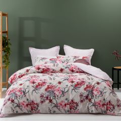 Logan & Mason Clara Quilt Cover Set Pink