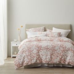 Logan and Mason Platinum Coralie Quilt Cover Set Dusk