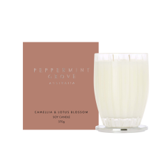 Peppermint Grove Australia Camellia & Lotus Blossom - Large Soy Candle 370g
