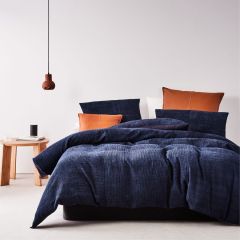 Logan and Mason Platinum Daytona Quilt Cover Set Ink