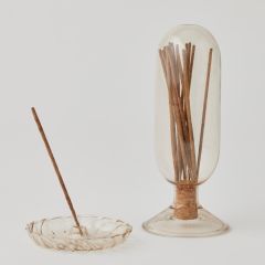 Pilbeam Living Klein Cloche with 50pc Incense Sticks & Holder Gift Set