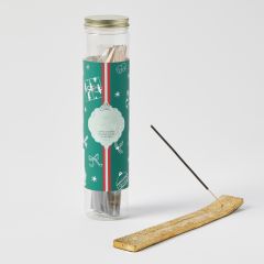 Pilbeam Living Christmas Cheer 100pc Scented Incense With Holder - Spiced Apple