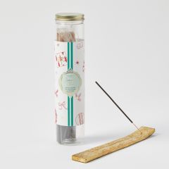 Pilbeam Living Christmas Cheer 100pc Scented Incense With Holder - Cinnamon & Orange Clove